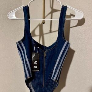 NWT Adidas x Ivy Park Rodeo Denim Bodysuit